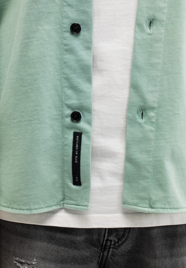Afbeelding van Phil Jersey Overshirt M2613043 Inari Green  - Butcher of Blue
